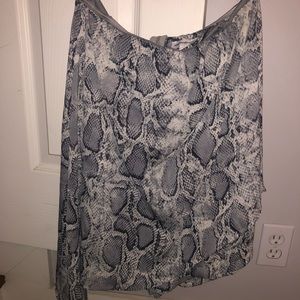 Superdown Animal Print Strapless romper